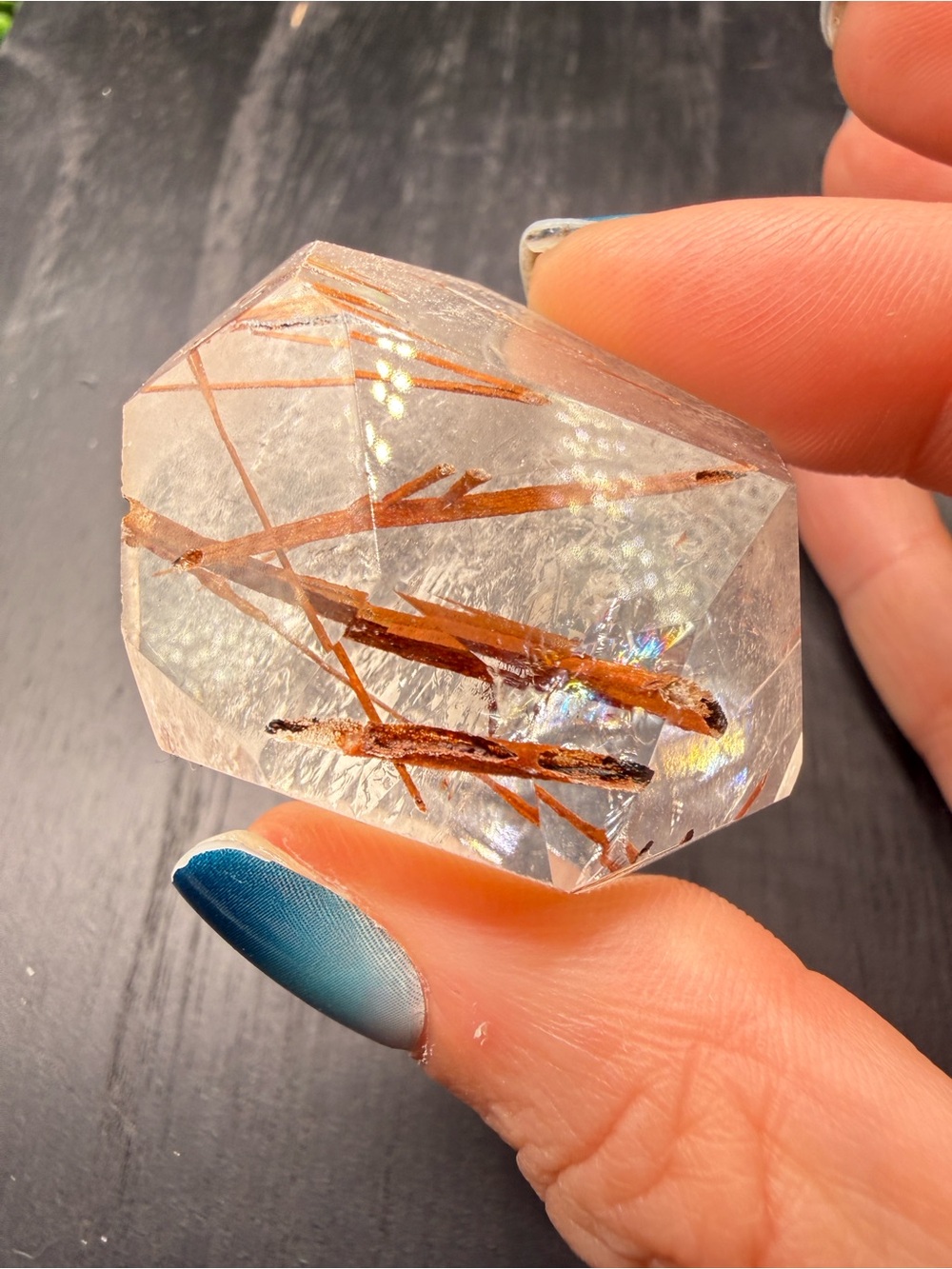 Red Rutilated Quartz Freeform - Picture 3 of 10